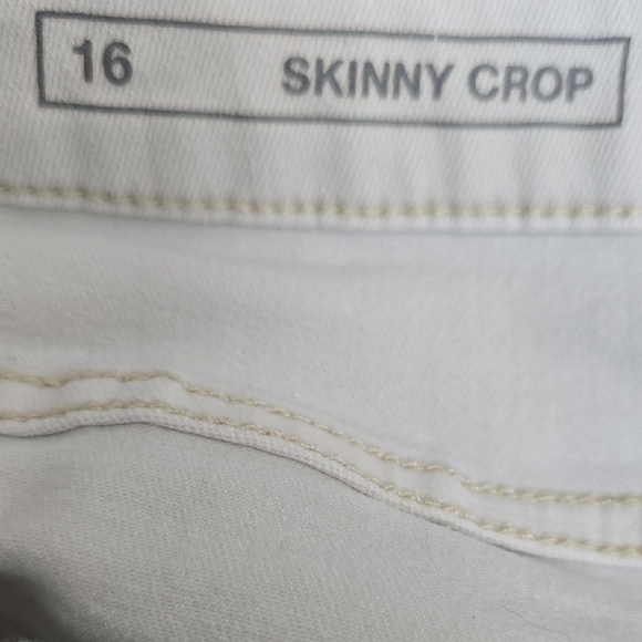 Sonoma White Skinny Crop Jeans - Size 16 - Picture 7 of 8